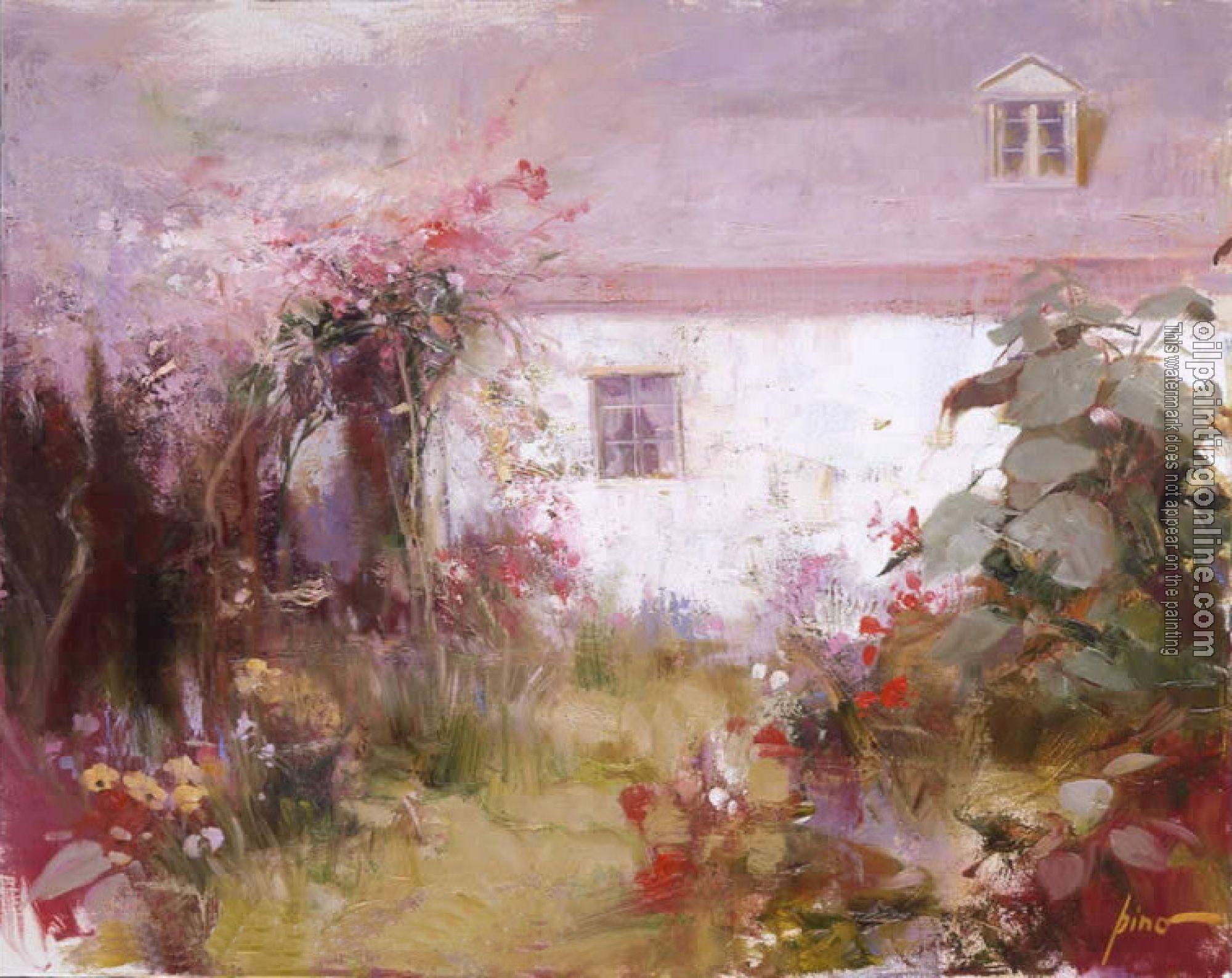 Pino Daeni - Impression oil painting.